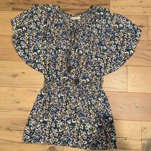 Rebecca Taylor floral dress w tassels